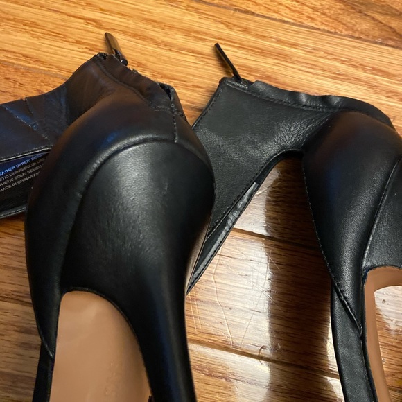 Saks Fifth Avenue black 4” heel ankle strap - Picture 9 of 13